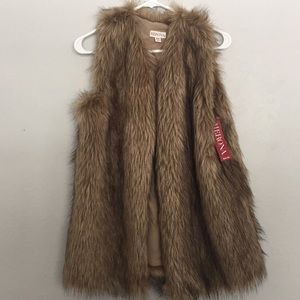 Faux fur vest